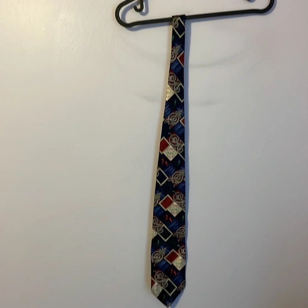 Tabasco Silk Tie Made in USA New With Tags
